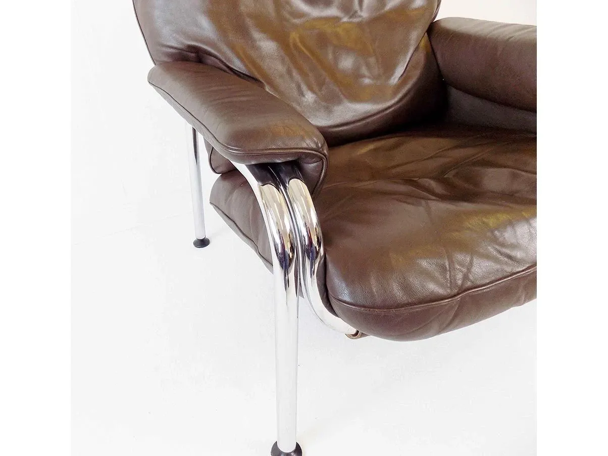 Poltrona Kangaroo di Hans Eichenberger in pelle 6