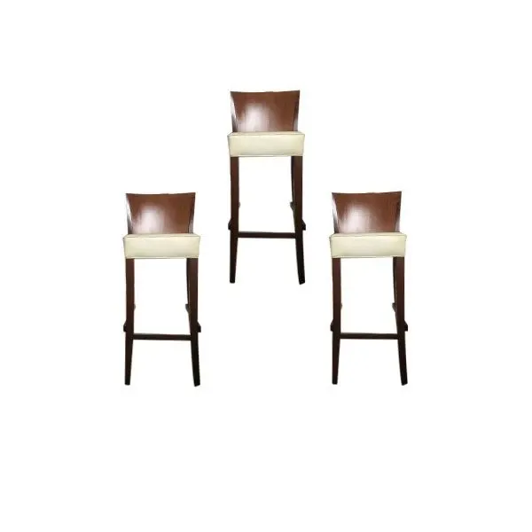 Set of 3 Neoz stools by Philippe Starck (beige), Driade image