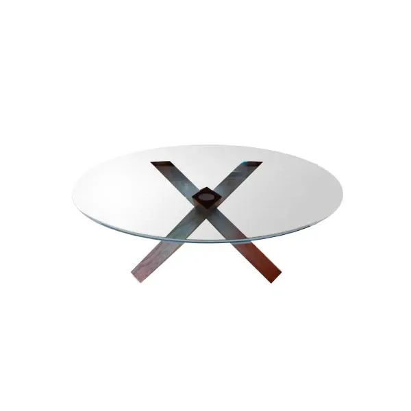 La Rotonda circular table in walnut wood, Cassina image