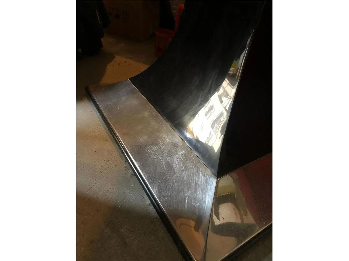 Tavolo ovale Base Quadra legno e cristallo (nero), Azucena 1