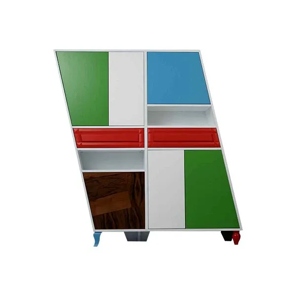 Irgo irregular chest of drawers in multicolored wood, Home Living image