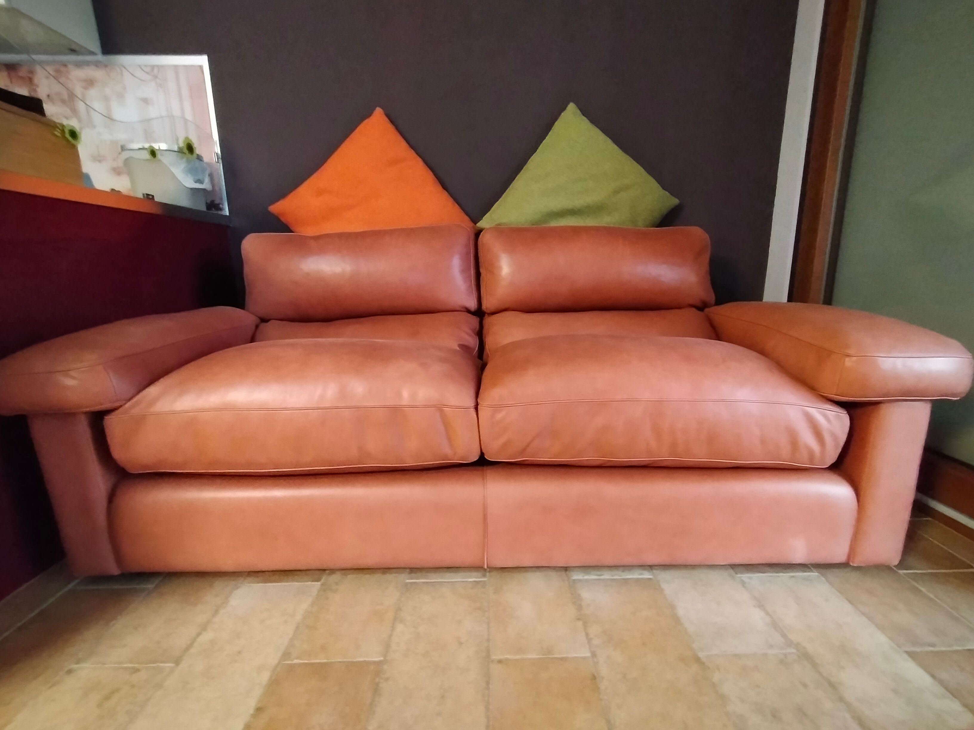 Petronio 2-Seater Leather Sofa Defects