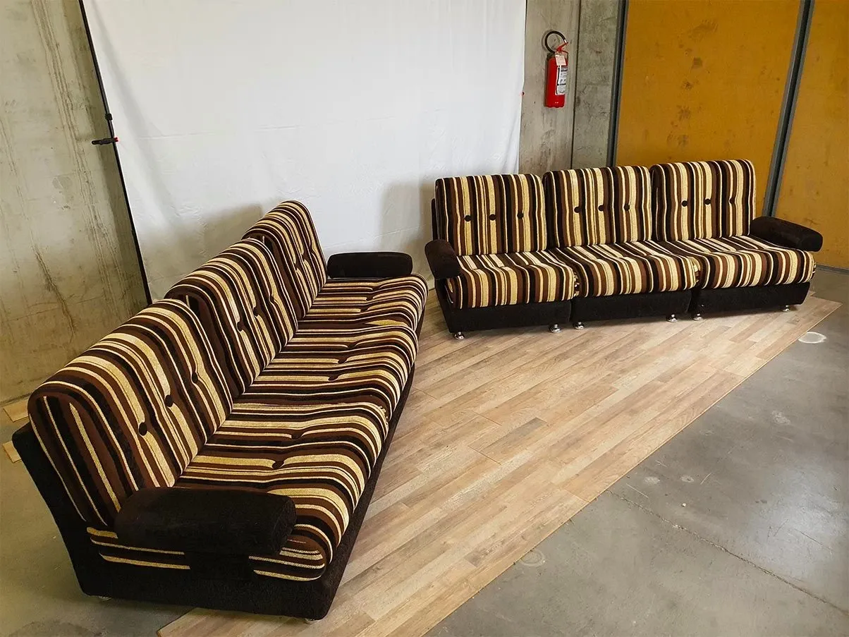 Vintage Modulares Sofa aus den 70er Jahren 7
