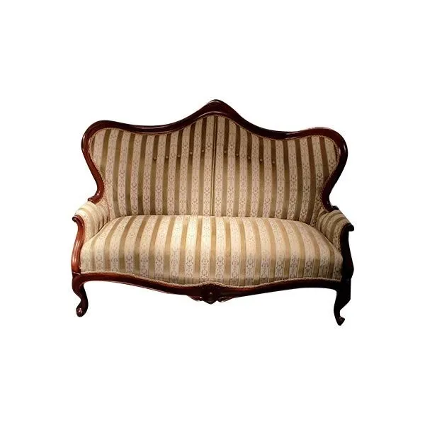 Vintage sofa in walnut wood (1800s), 