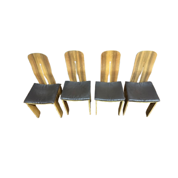Set di 4 sedie da pranzo modello 1934 765 di Franco Scarpa, Bernini image