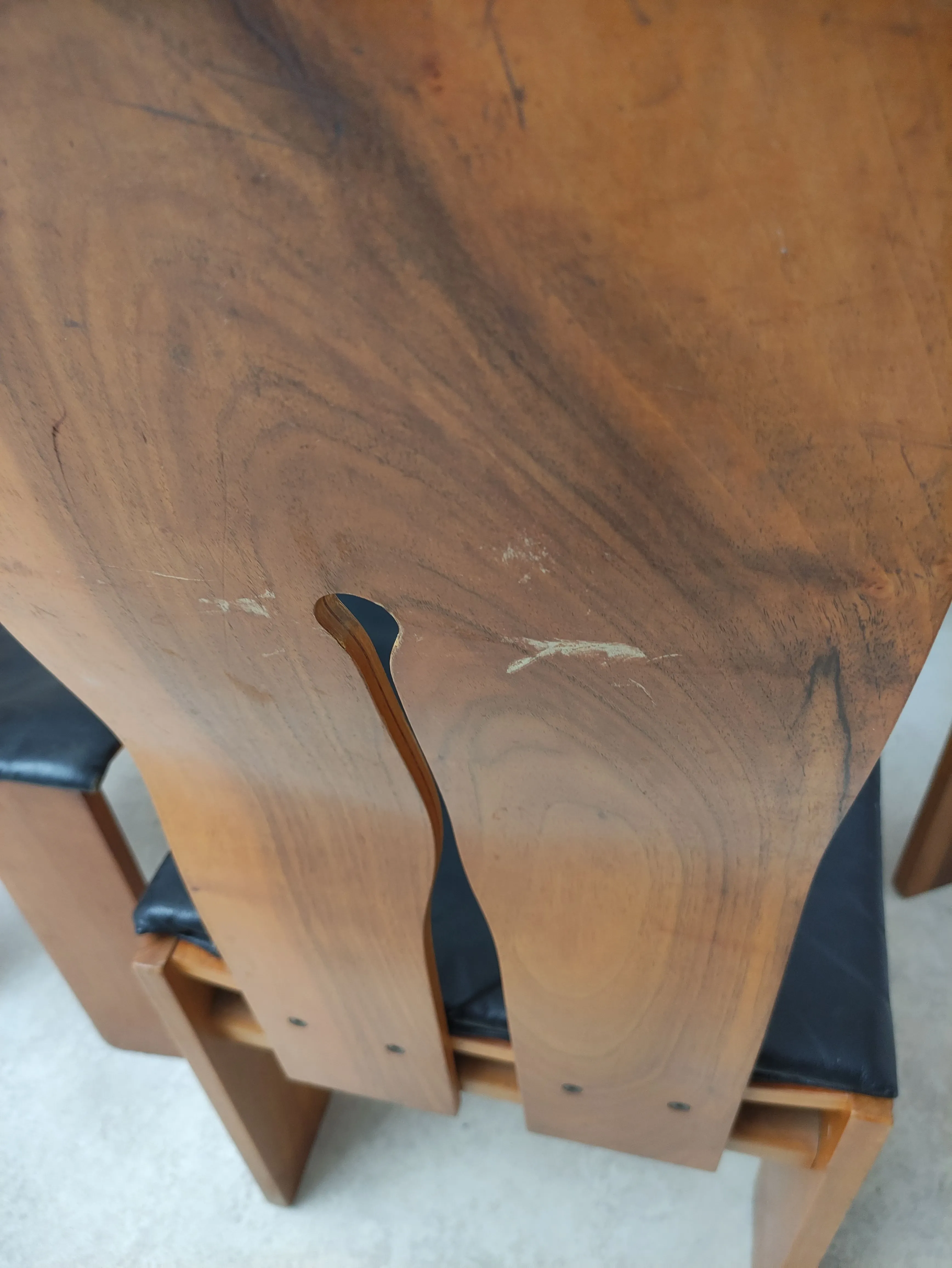 Set 4 sedie vintage di Carlo Scarpa, 7