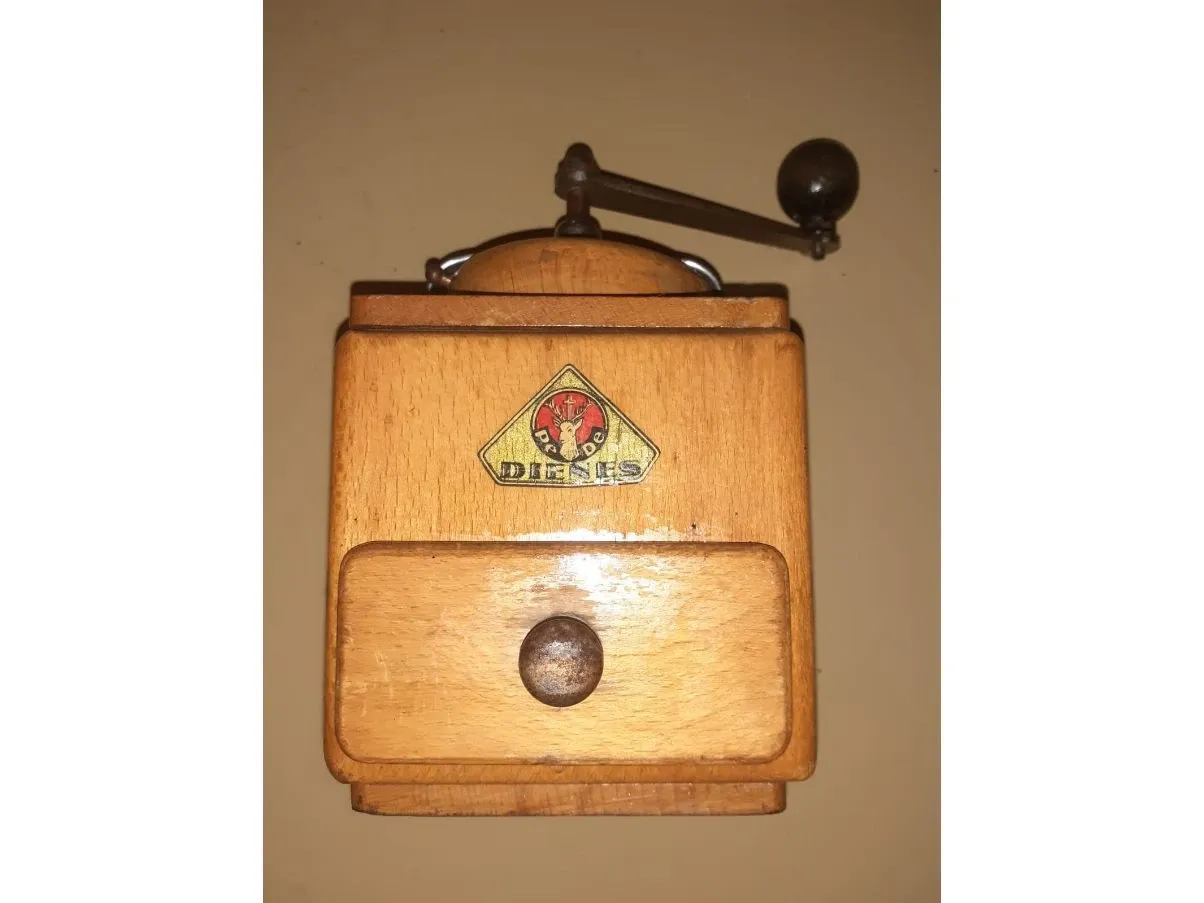 Macina caffè vintage in legno (anni '40), Dienes 1