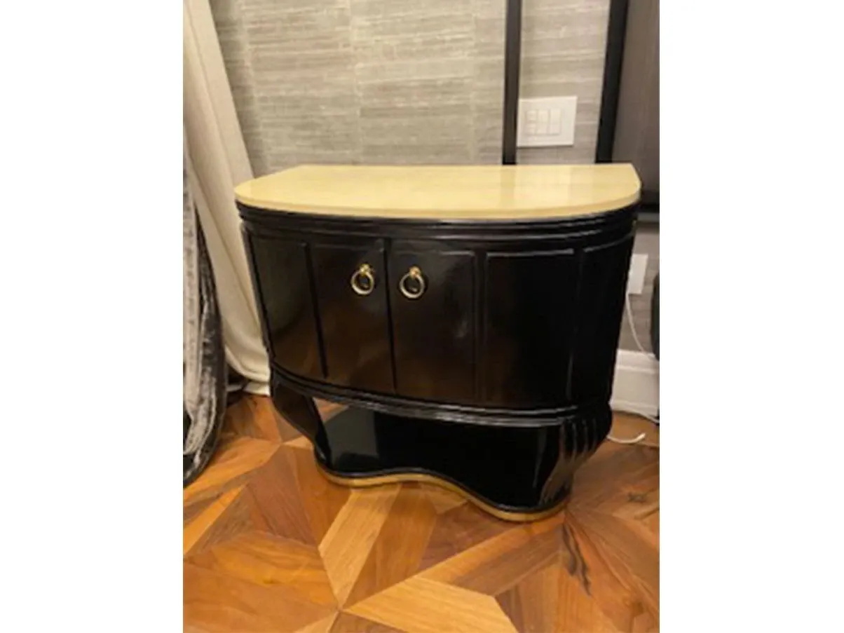Set 2 comodini vintage in stile Art Déco (anni '30) 1
