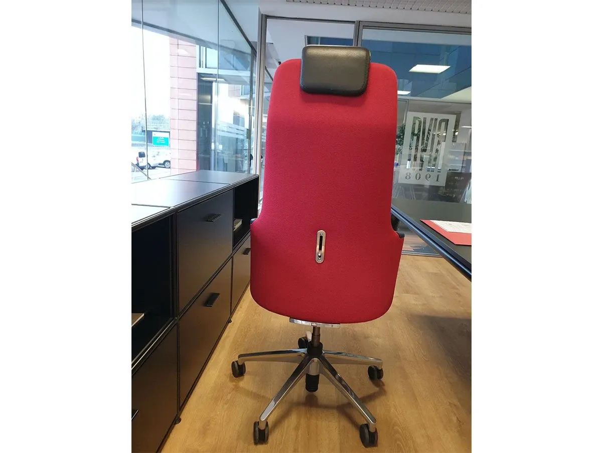 Silent Rush swivel armchair in fabric (red), Sedus 7