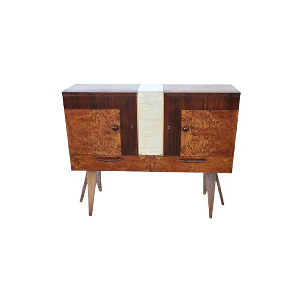 Vintage birch and rosewood bar cabinet (1960s) image
