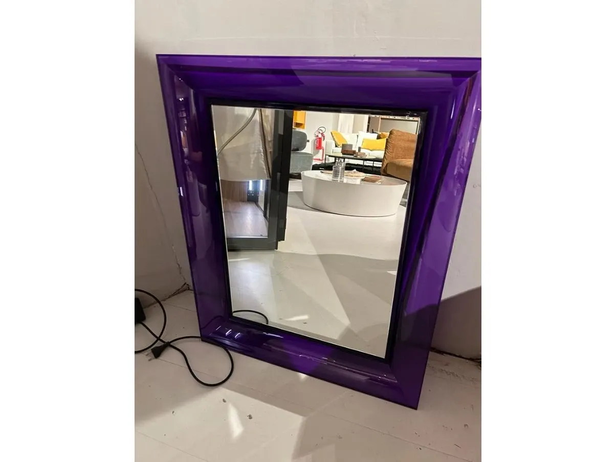 Francois Ghost purple wall mirror, Kartell image