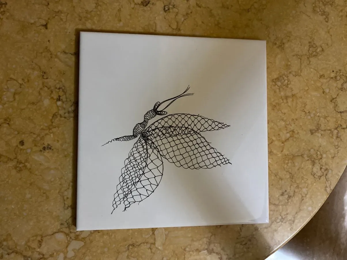 Piastrella di ceramica Madame Butterfly, Bardelli 1