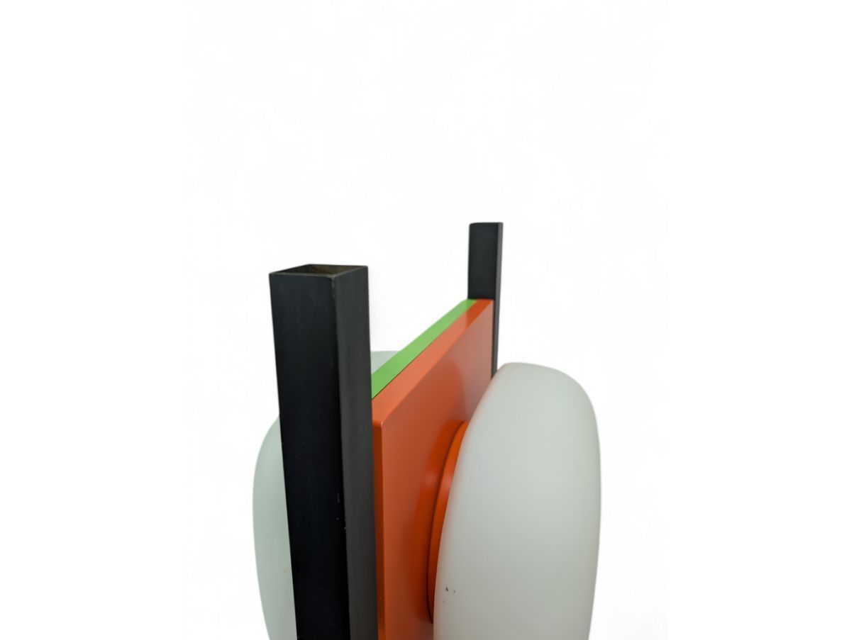 Vier-lichte vloerlamp multicolor (jaren '70) Defects