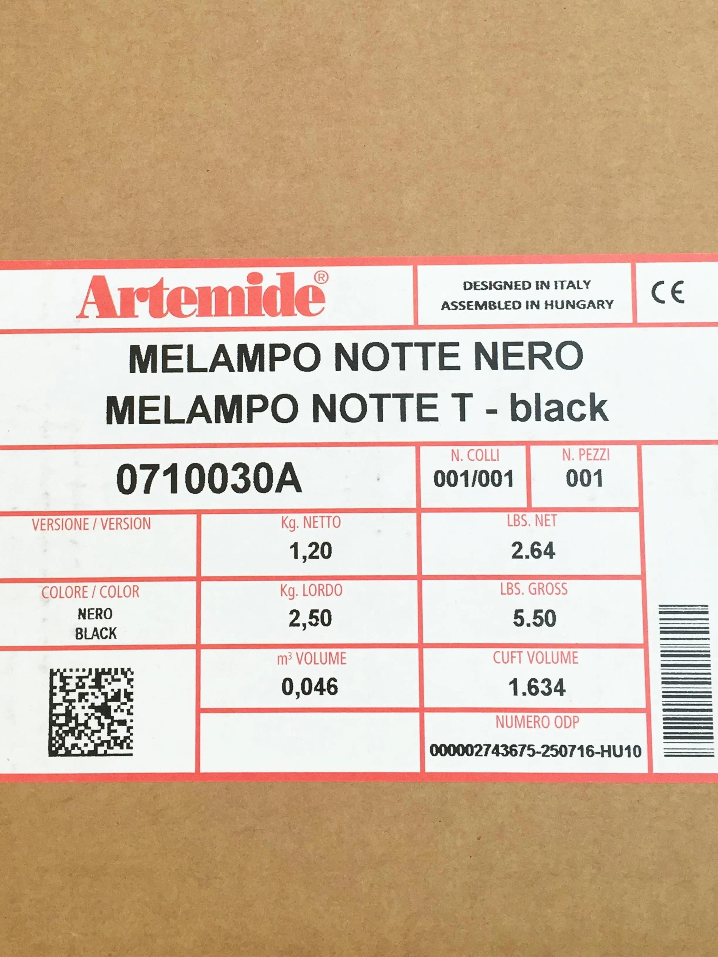 Melampo notte, Artemide 