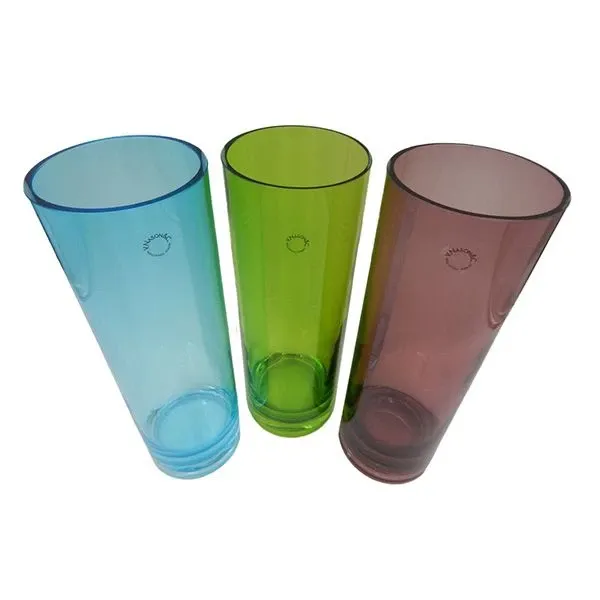 Set 3 vasetti in vetro multicolor, Nason&C 