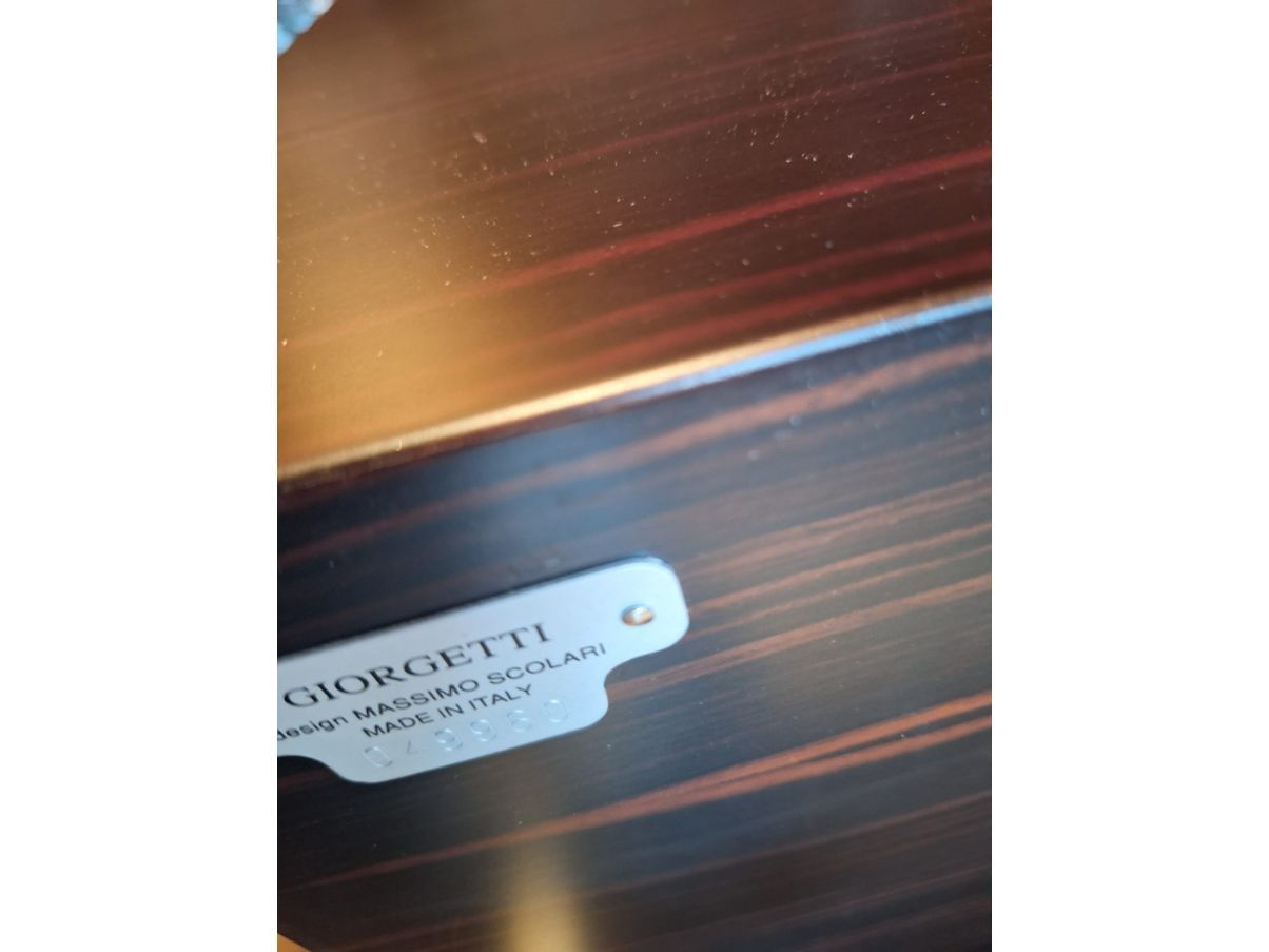 Set of 2 Time bedside tables in canaletto walnut and beech by Massimo Scolari, Giorgetti Brand