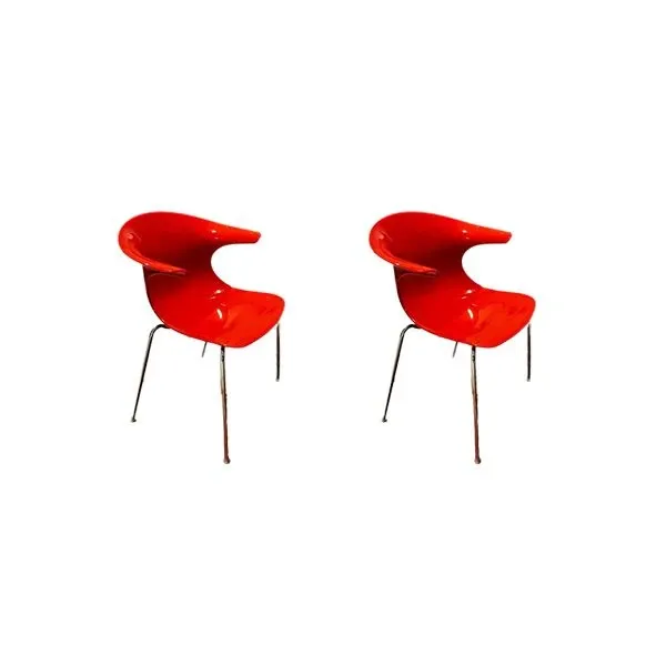 Set of 2 red Loop chairs, Infiniti image