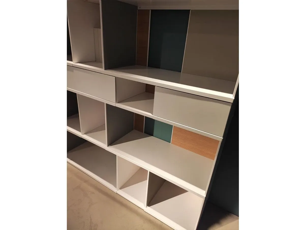 From>To bookcase wood and steel compartments, Extendo 2