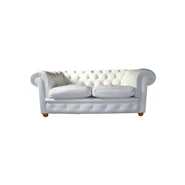 2 seater Chester sofa in leather (white), Poltrona Frau image