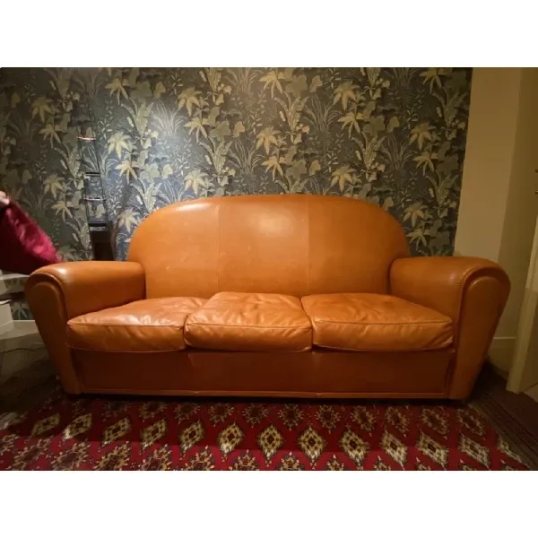 Vanity Fair 3-seater sofa in leather, Poltrona Frau image