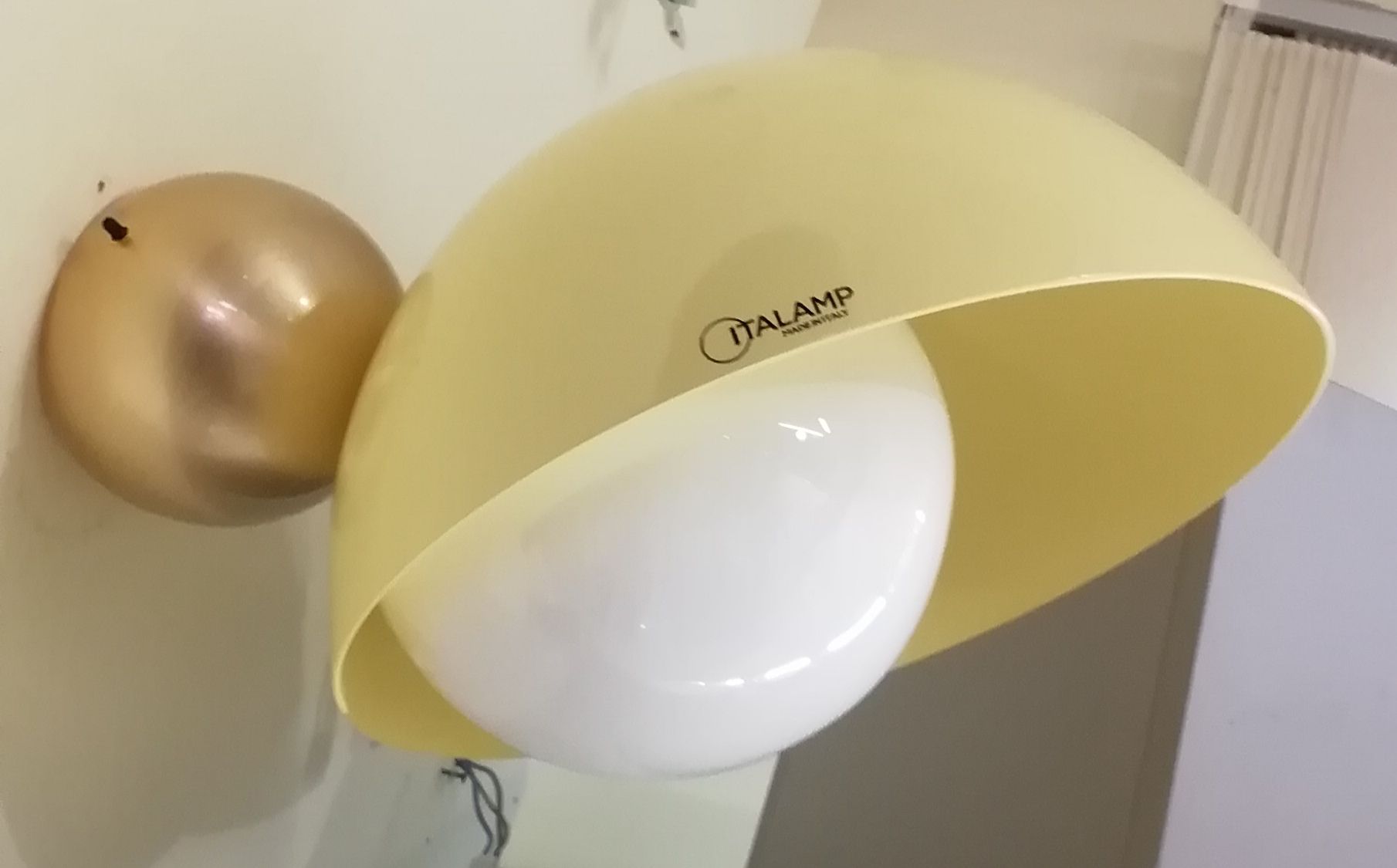 Aurora Yellow Metal Wall Lamp Main