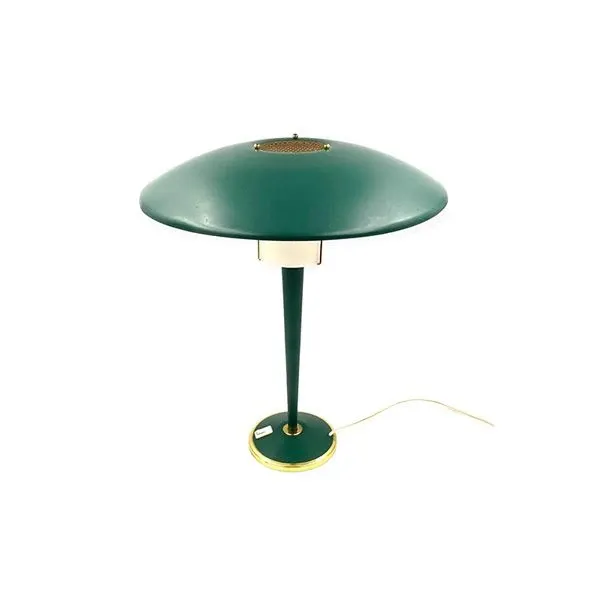 Vintage petrol green table lamp (1960s), image