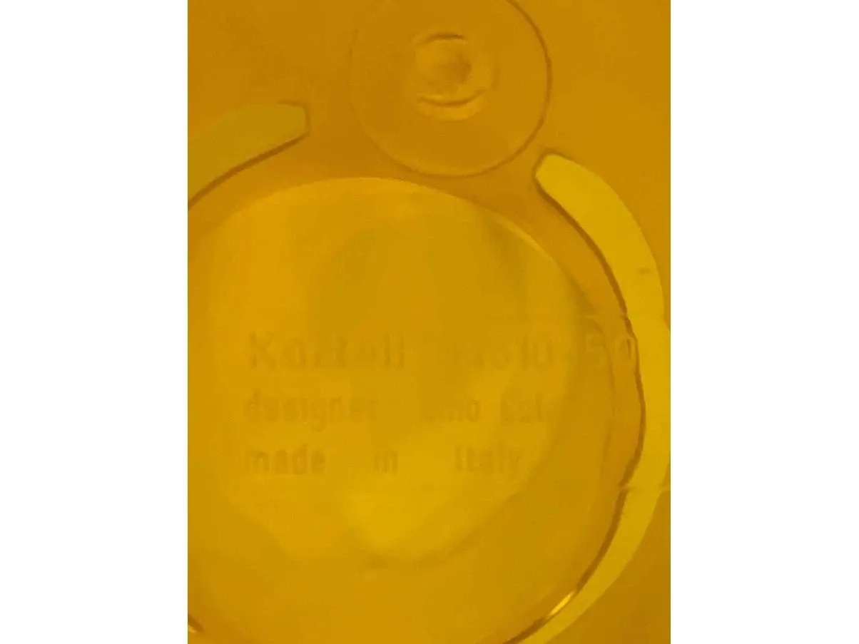 Umbrella stand plastic basket (yellow) 1