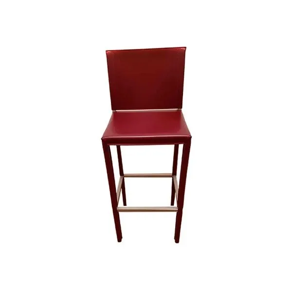 High stool in leather 6