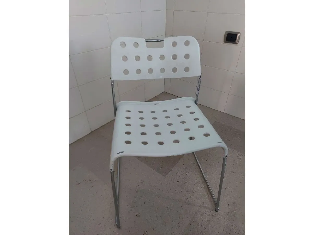 Set 4 sedie Omstak bianche, Bieffeplast  2