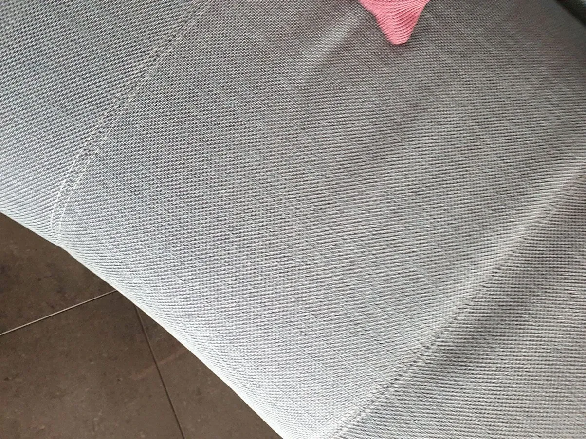 Divano curvo Waiting in tessuto e alluminio (grigio), Moroso 5