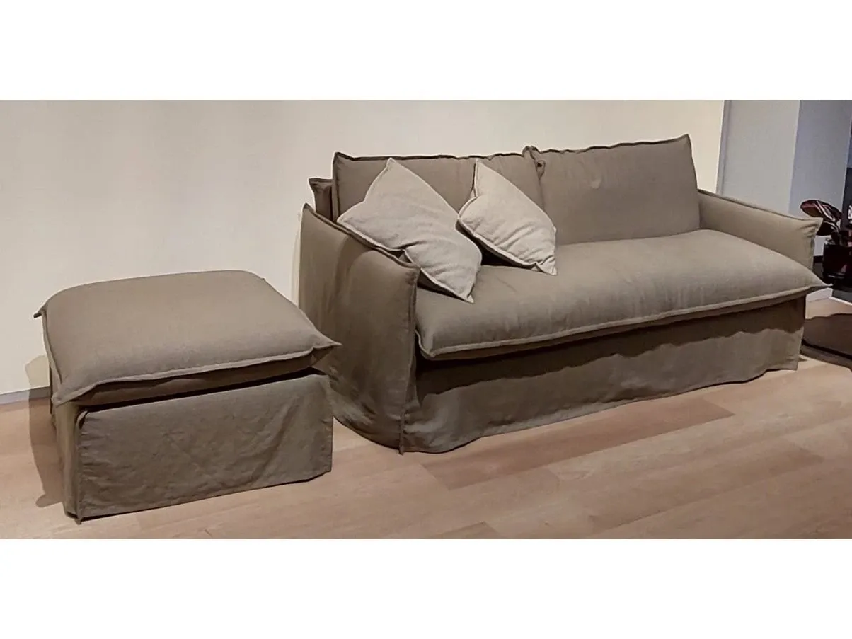 Divano letto Clarke con pouf, Milano Bedding 1