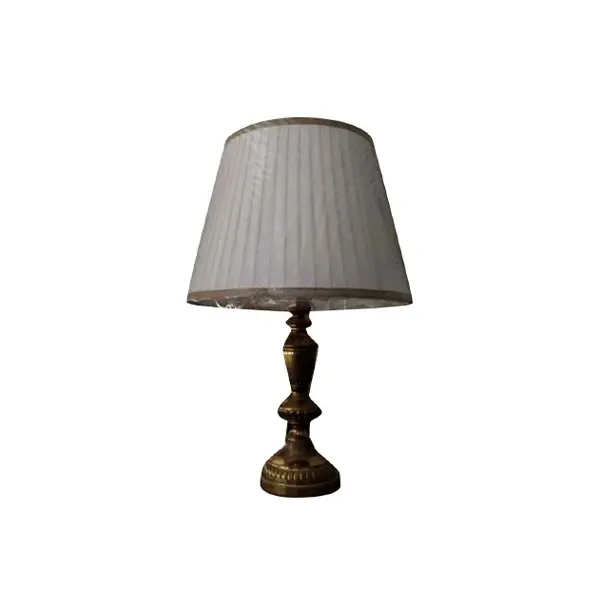 Image of Lampada vintage con paralume in organza (anni '80), Lampart