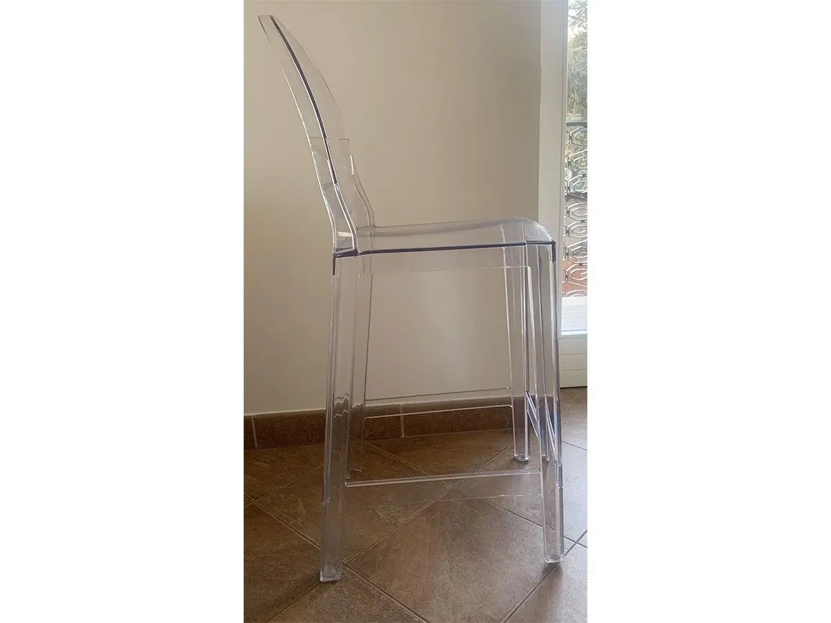 One More Barhocker aus transparentem Polycarbonat 2