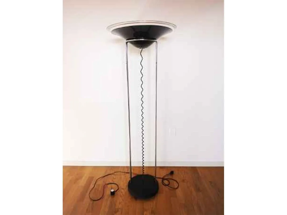 Melania floor lamp in opal glass 9