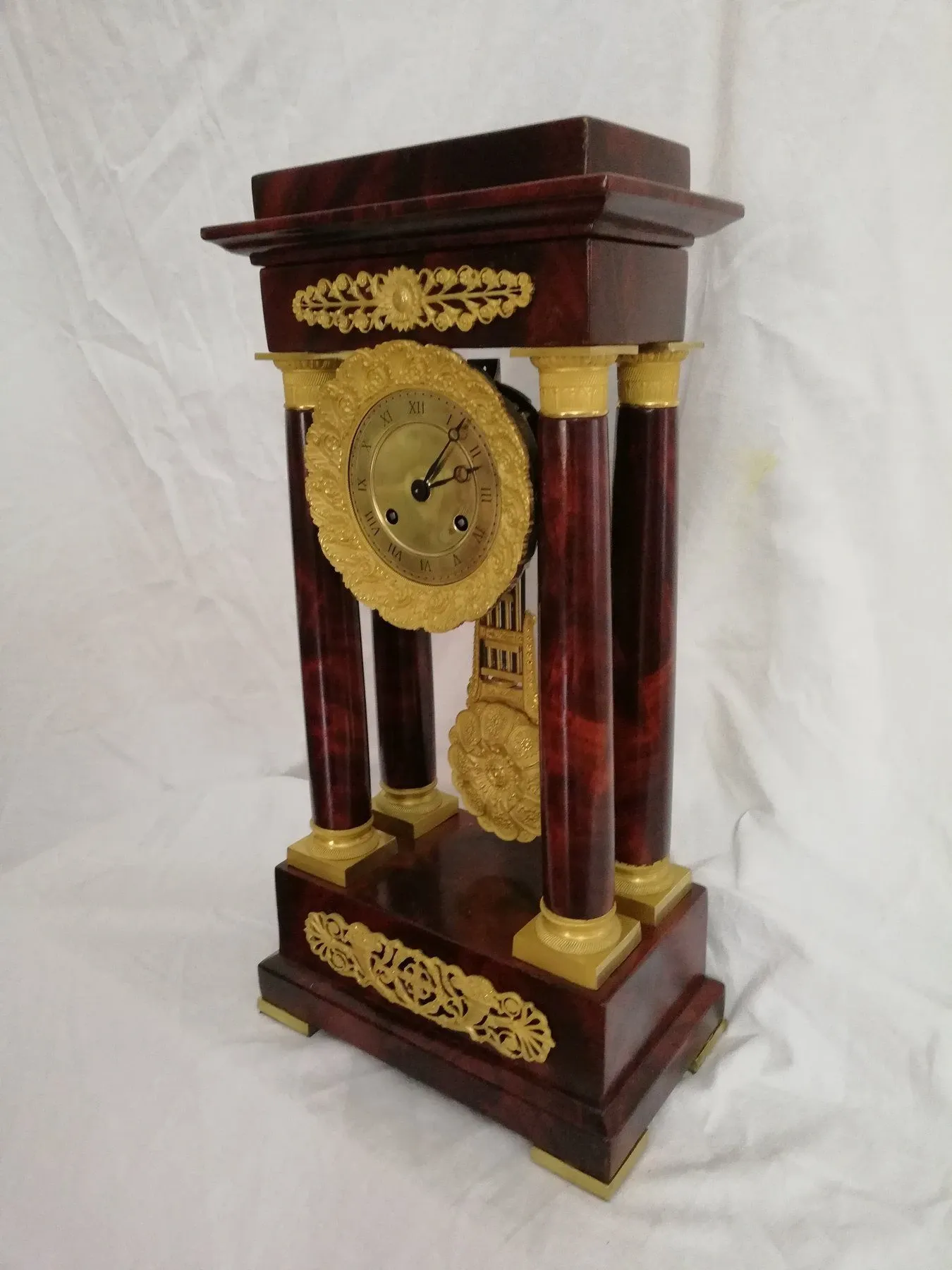 Vintage Empire table clock (19th century), 6
