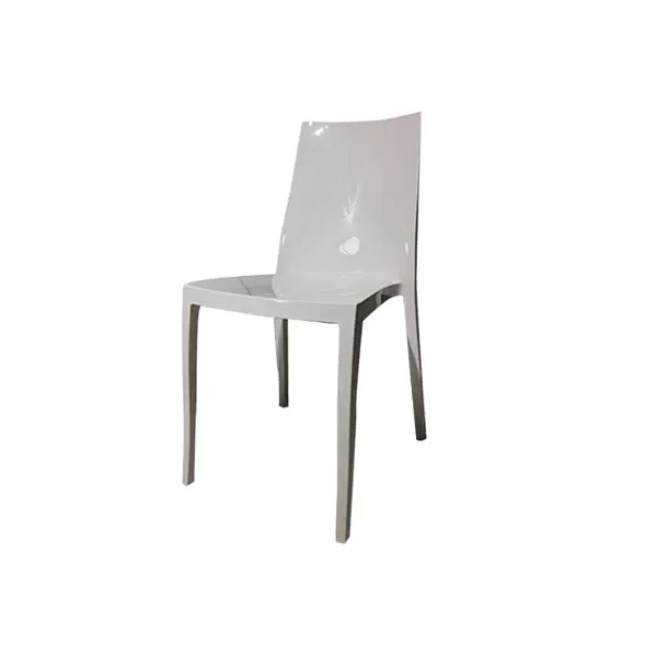 Sedia Pangea in policarbonato lucido (bianco)
