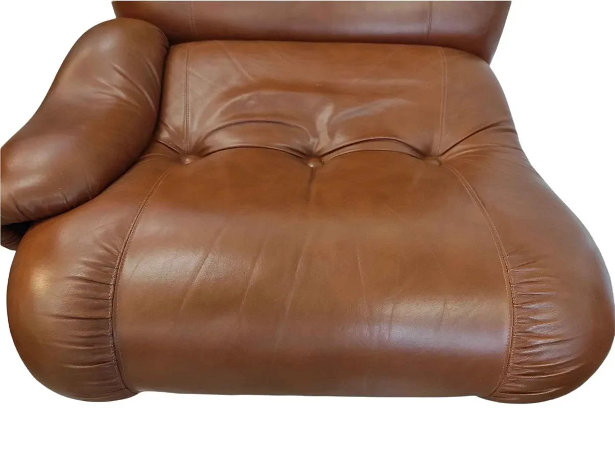 Set of 4 modular armchairs with metal structure (1950s) 1