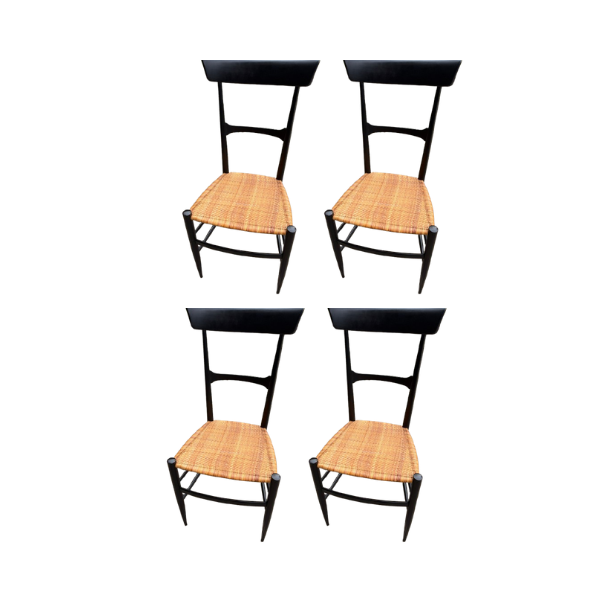 Set di 4 sedie Chiavarina (anni '60) image