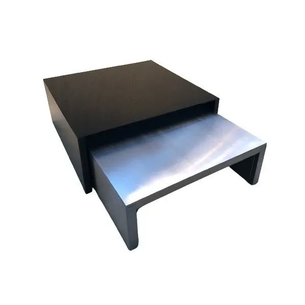 Pair of black Fritz & Teo coffee tables, Zeus image