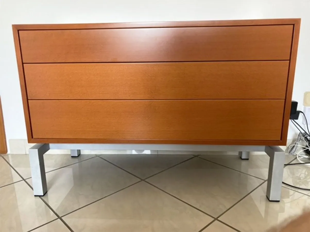 Xen 3-drawer chest in wood by Hannes Wettstein, Cassina 1