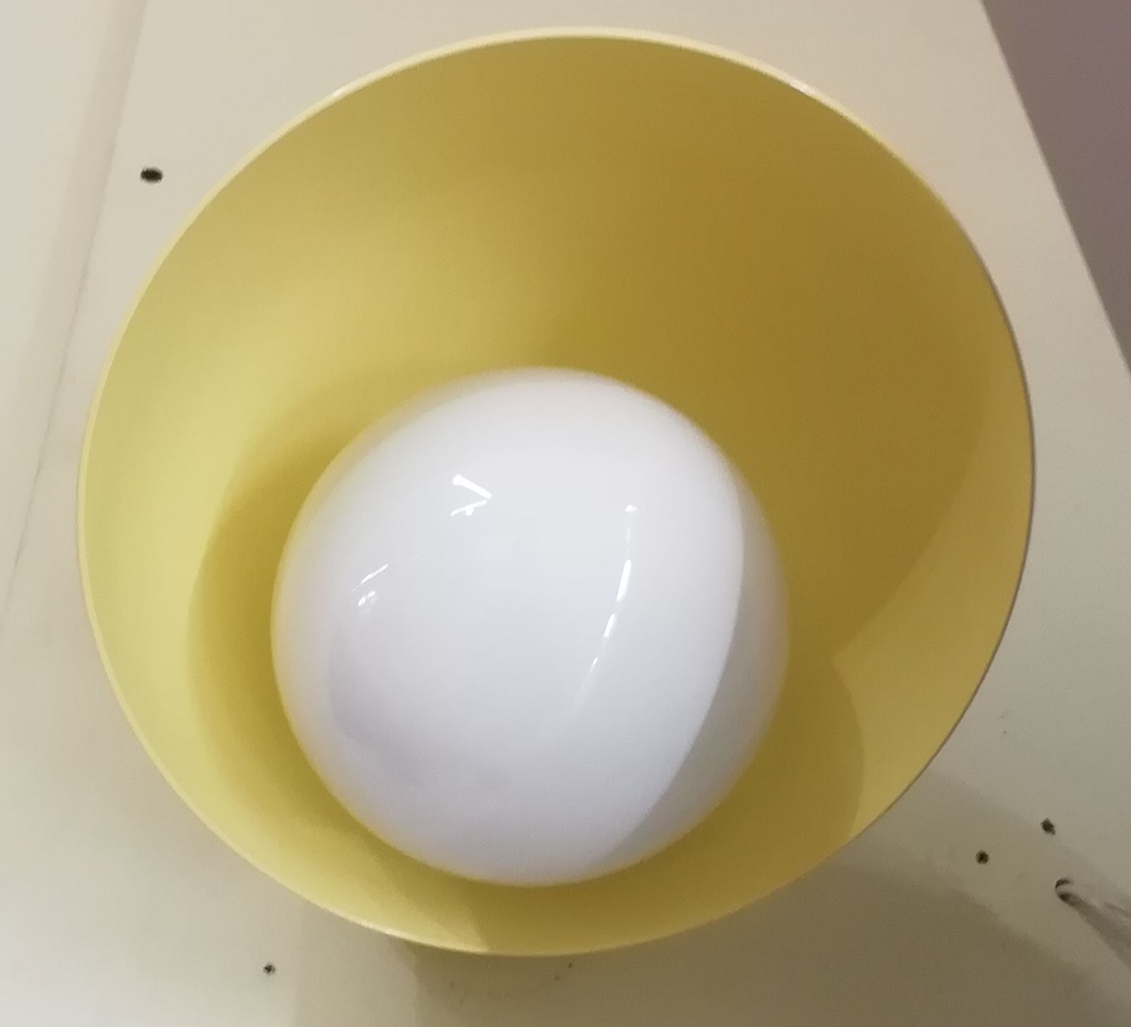 Aurora Yellow Metal Wall Lamp Front