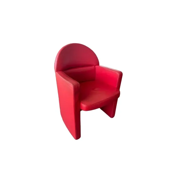 Ego armchair in red leather, Poltrona Frau image