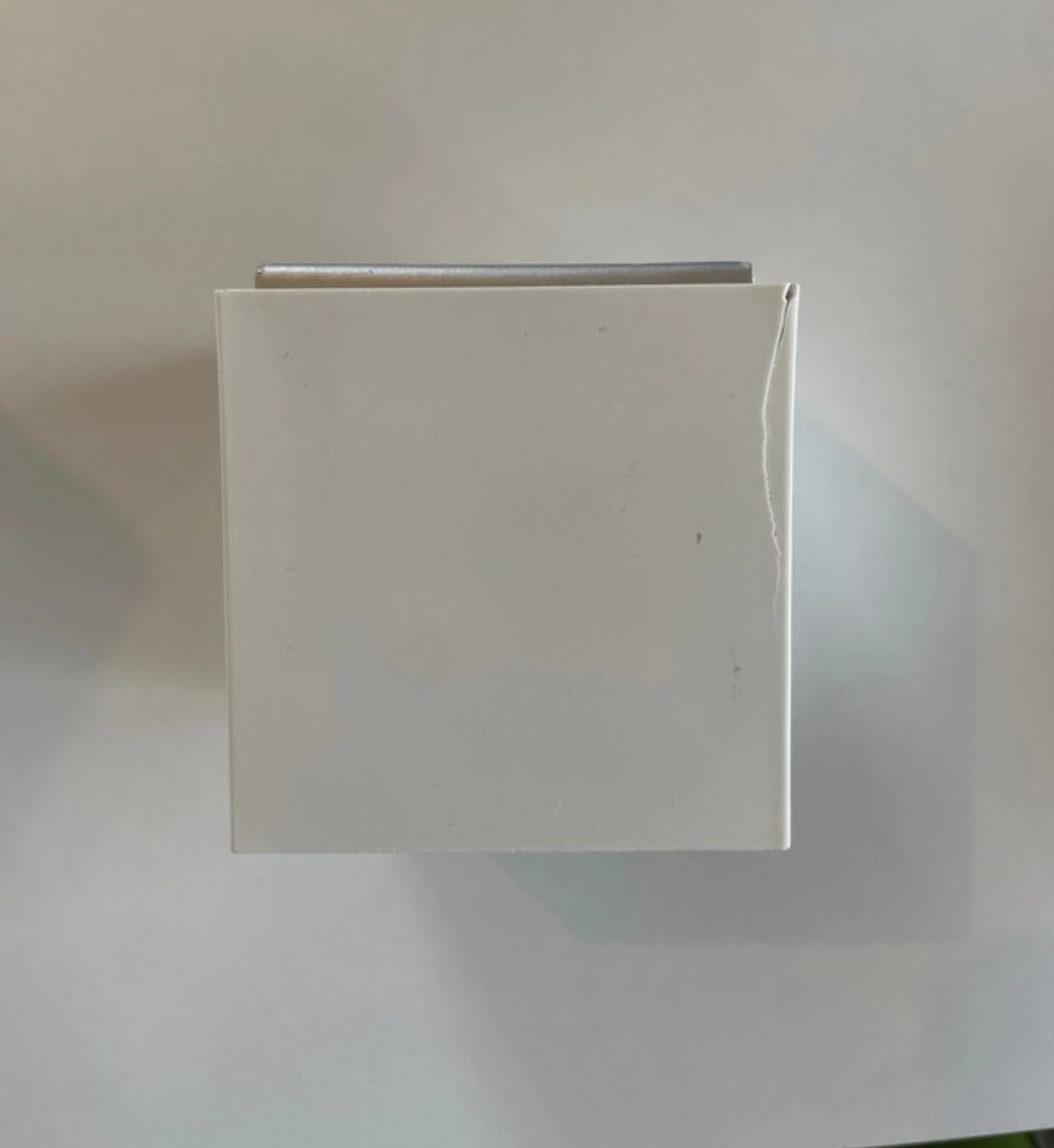 Bruno Munari Aluminum Cube Ashtray Defects