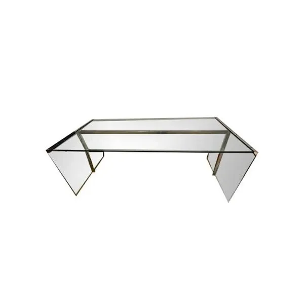 President desk in glass and aluminum, Gallotti & Radice image