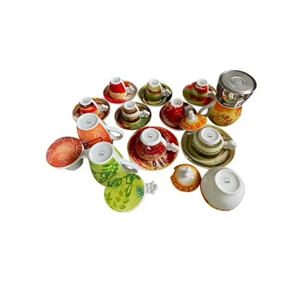 Set colazione realizzato in ceramica decorata, Thun image