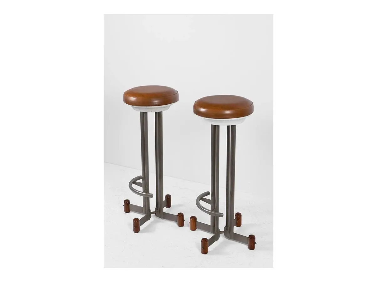 Set mobile bar con frigo e 2 sgabelli vintage (anni'60) 3