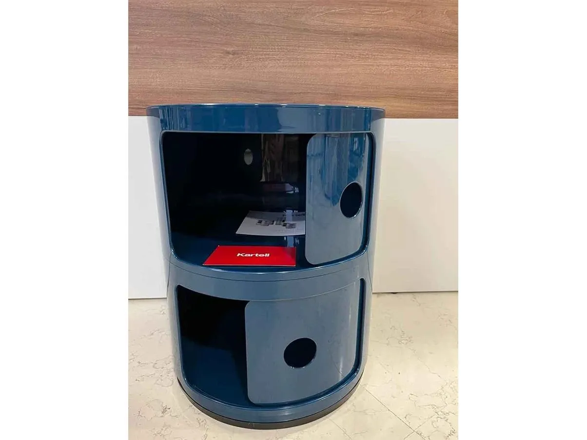 Modularer Kunststoff Rollcontainer blau 4