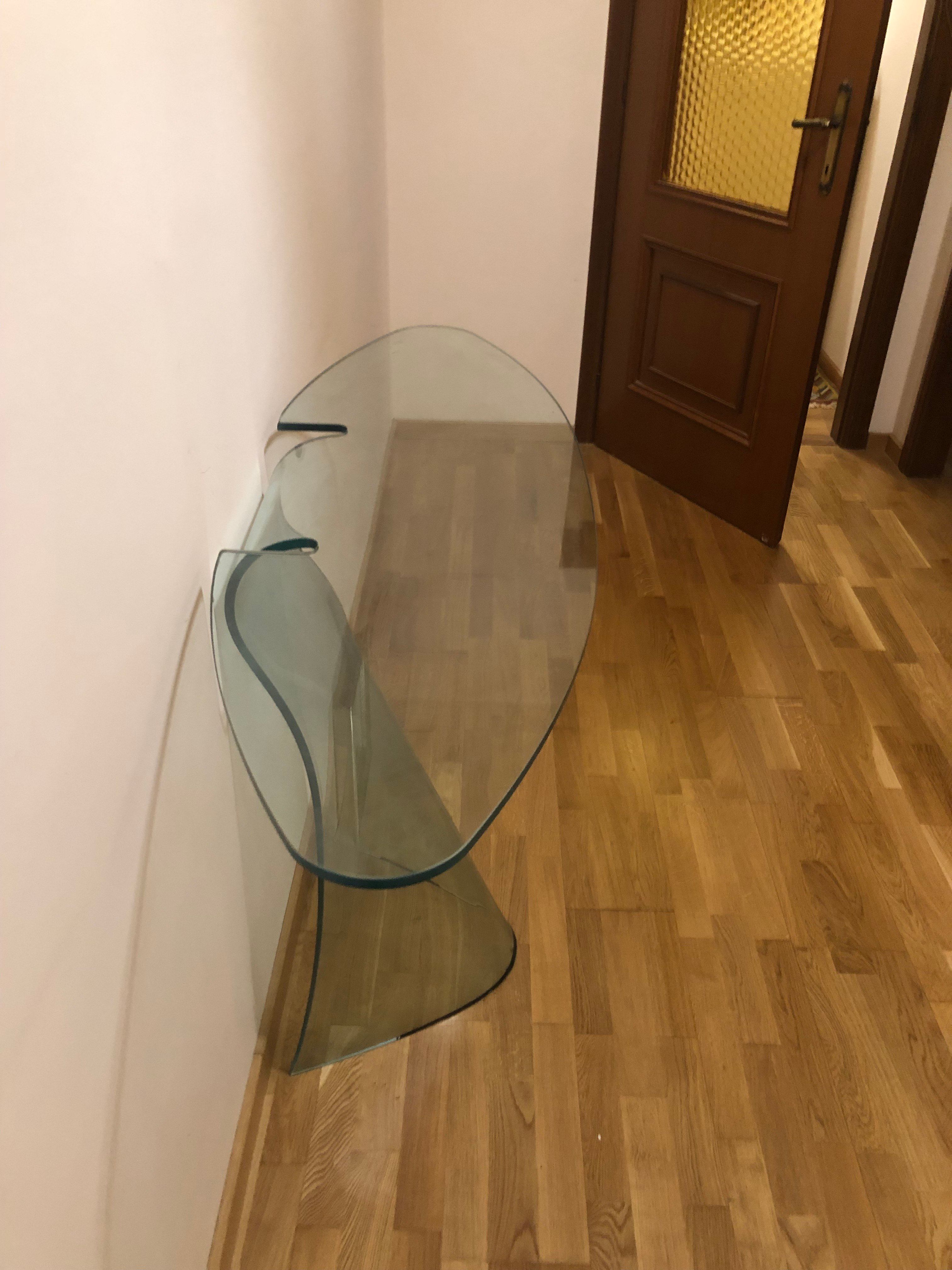 Dama console in tempered glass 10