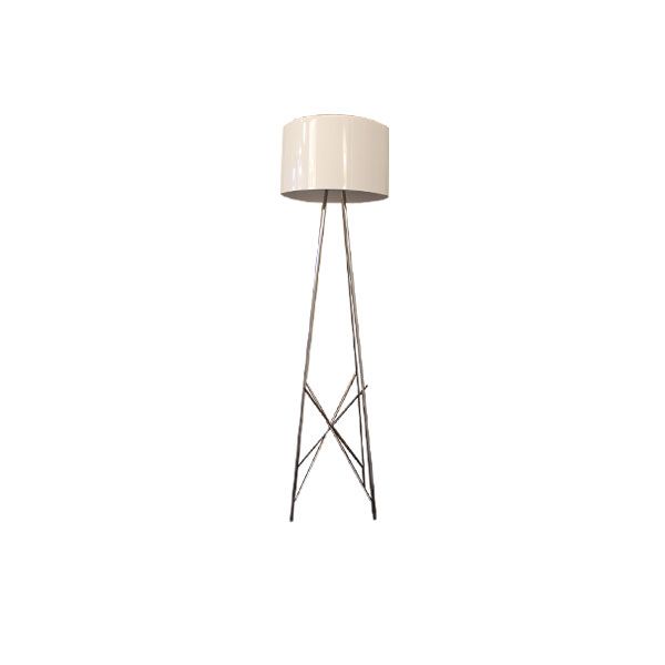 Ray F1 floor lamp steel and aluminum (white), Flos image