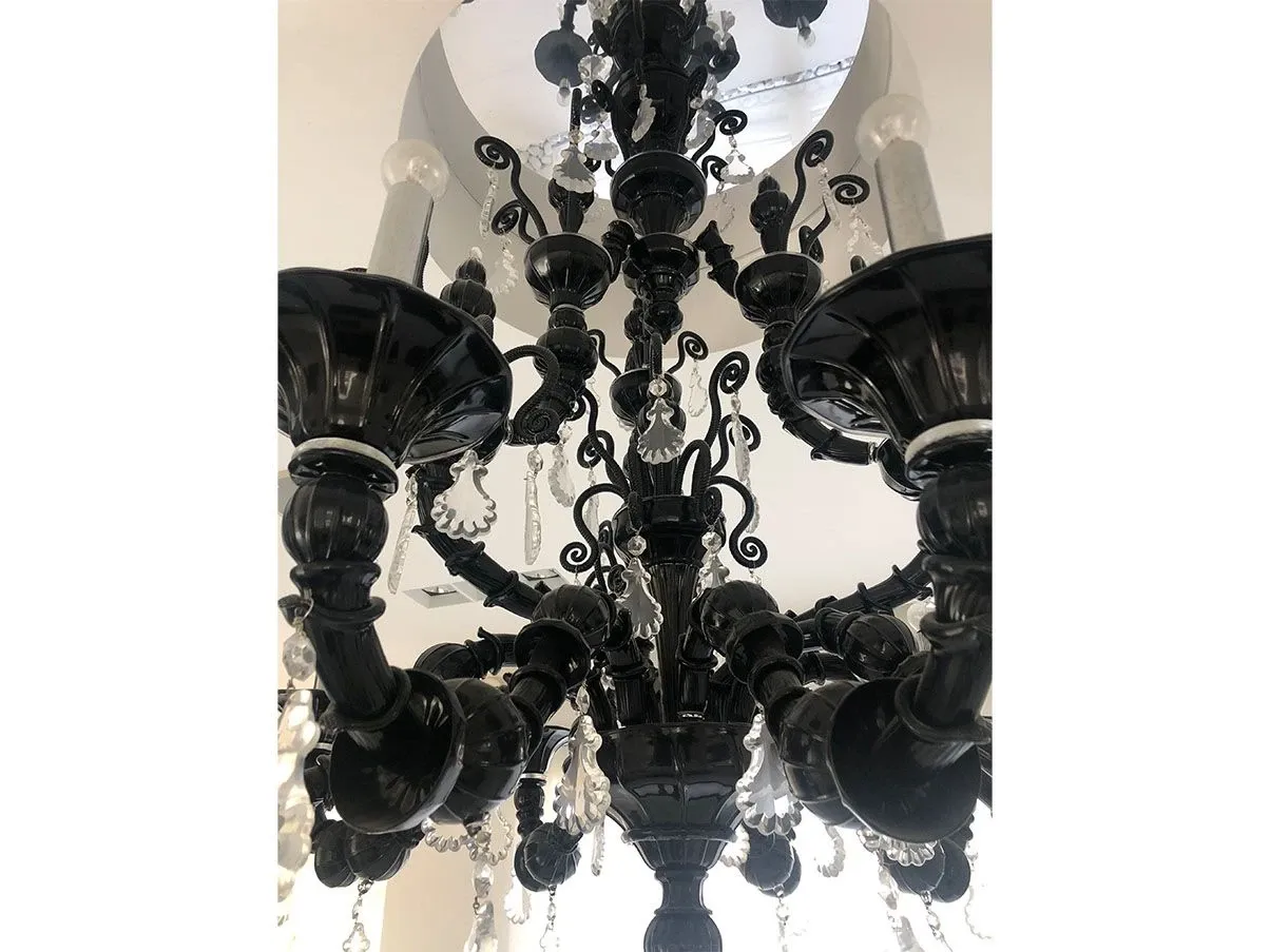 Lampadario Taif in cristallo nero, Dolce e Gabbana 2